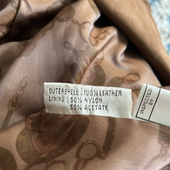 Brown Fringe Leather Jacket - Picture 10 of 11